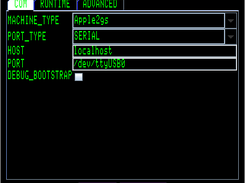 Configuration for Apple //gs on a linux box, using a USB Serial adapter